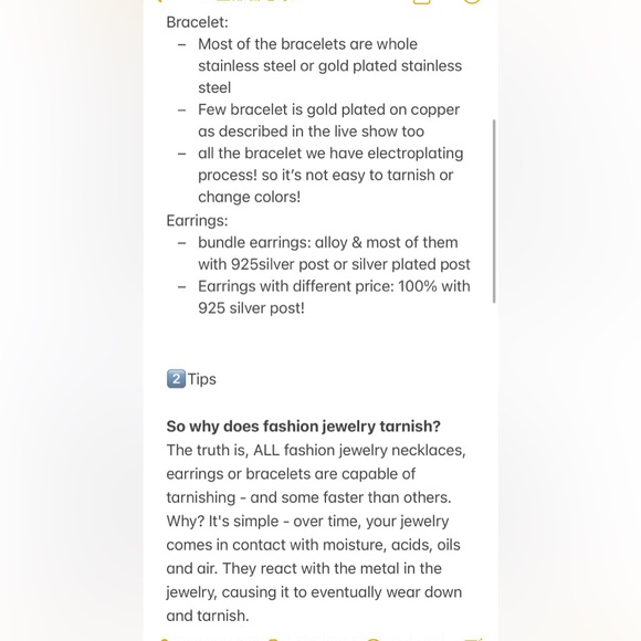 （Jewelry Tips 💗)Unlisted items for live show only - Picture 4 of 7